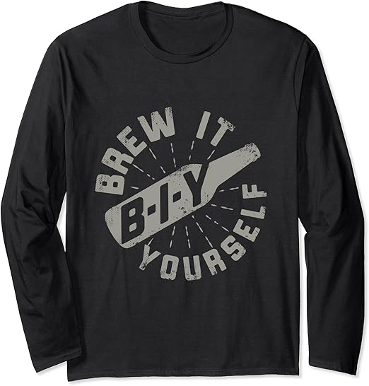 Brew It Yourself Funny Beer Brewing Long Sleeve TShirt Amazon.co.uk